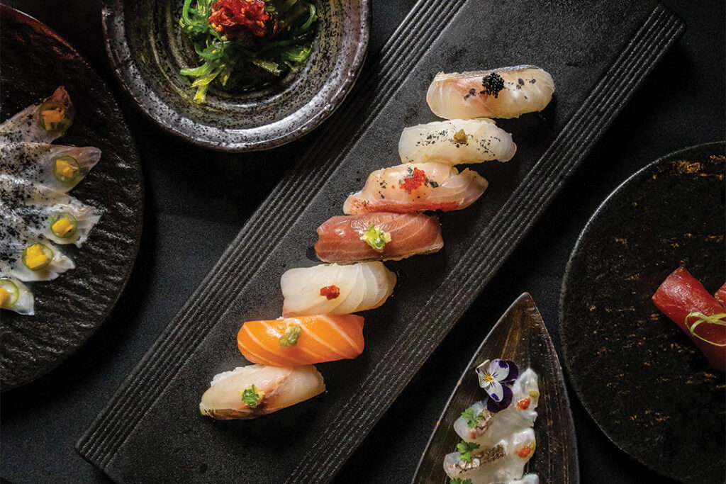 Kaviar’s sushi is made with fresh organic ingredients with quality ensured by the restaurant’s “small-batch” ordering policy. - Photo courtesy of Kaviar