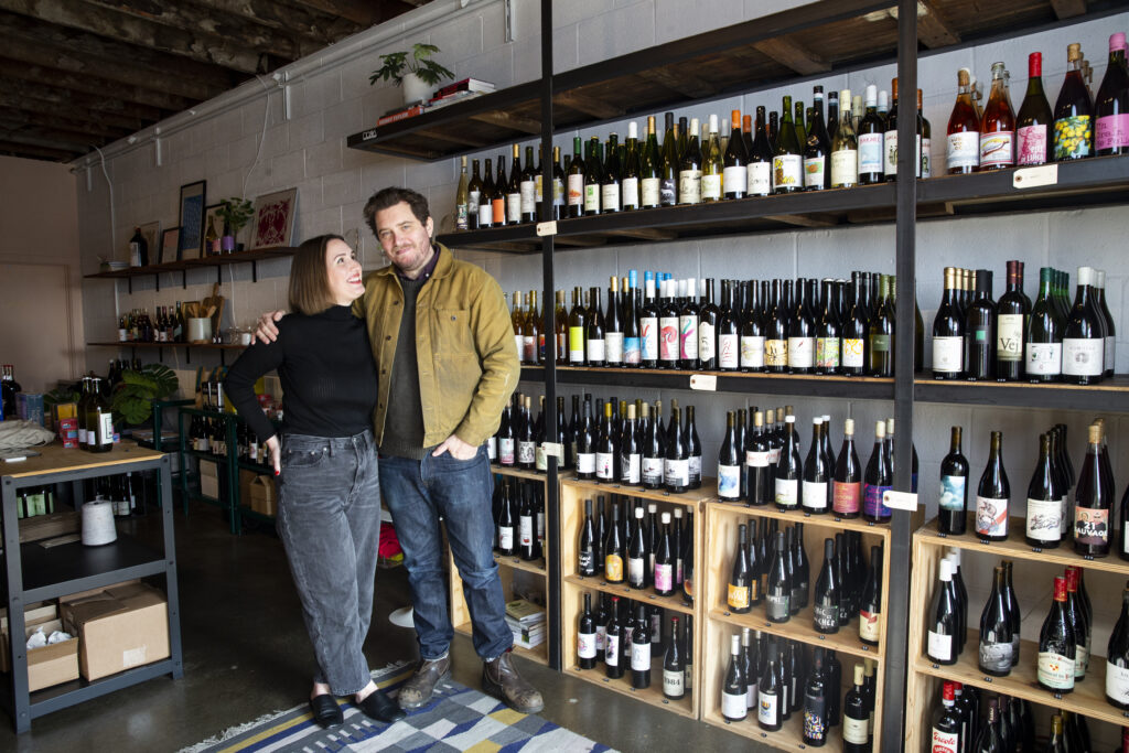 Winemakers Adam and Kate Vourvoulis. - Photo by Chris Mortenson