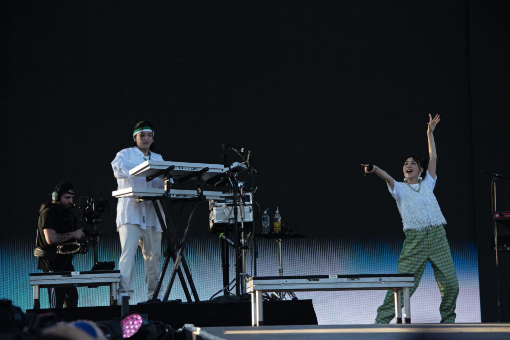 YOASOBI perform on the 88 Stage.