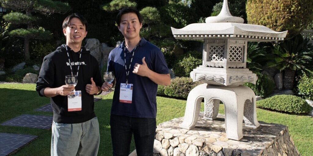 Arata Nakatsuji, founder and CEO, and Nelson Sato, COO, represent the social media platform Artics. - Photo by Luke Netzley