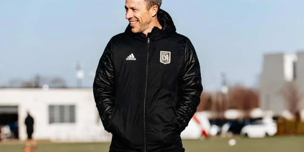 Steve Cherundolo smiles during a training session ahead of the 2023 MLS Cup Final. - Photo courtesy of LAFC